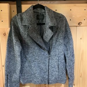 Tahari asymmetrical zip jacket